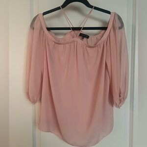 1.State cold shoulder blouse - pink - size XS